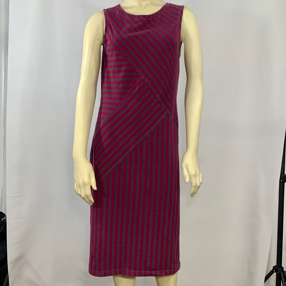 BROOKLYN INDUSTRIES Striped Zip-Up Dress